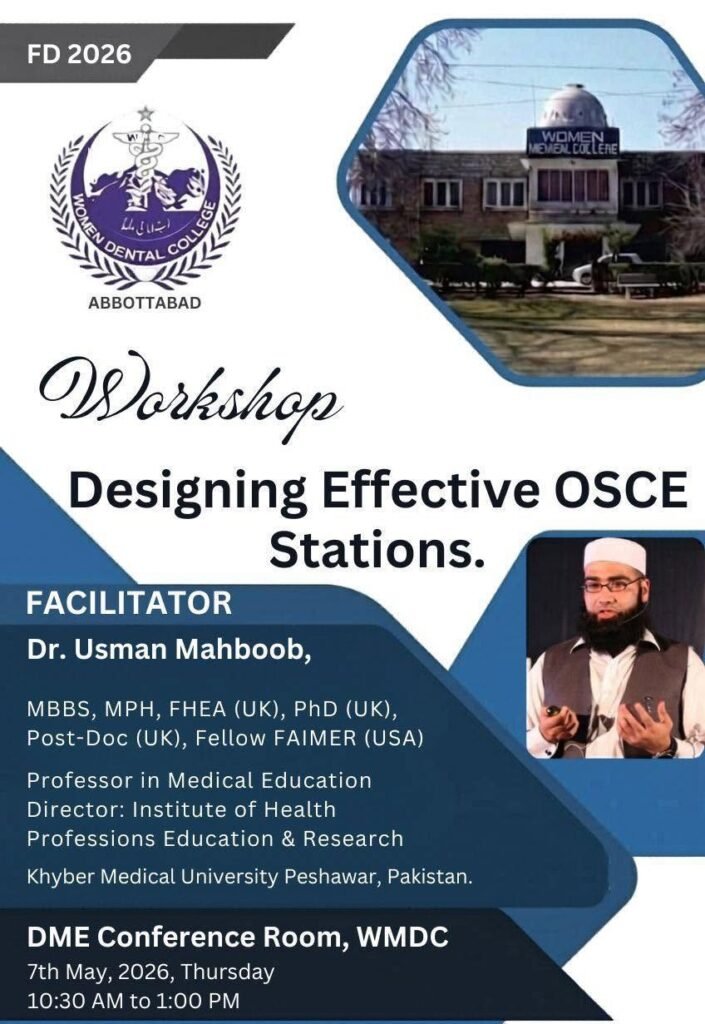 Workshop on Designing Effective OSCE Stations Held at WMDC – 7 May 2026 82 693307606 1127459980446516 8087472328052667255 n
